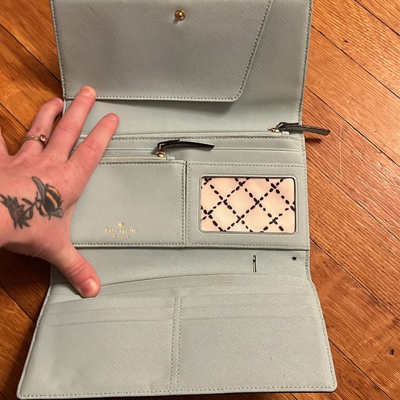 Baby Blue Kate Spade Clutch - Picture 2 of 4